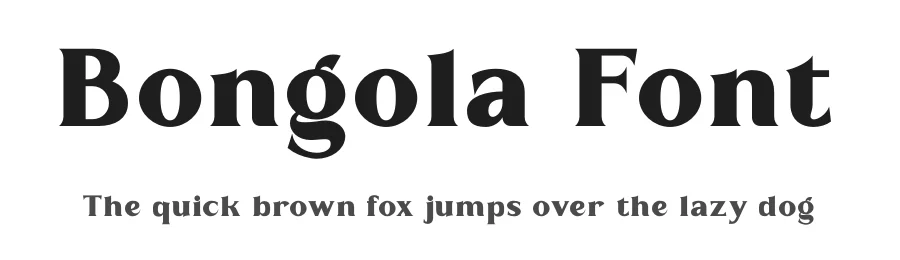 Bongola Font by RTSTD — Serif Font