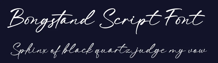Bongstand Script Font by Basnistudio — Script Handwritten Font — thumbnail 2