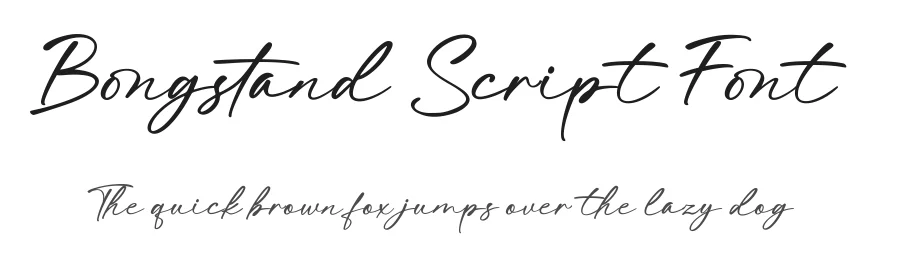 Bongstand Script Font by Basnistudio — Script Handwritten Font