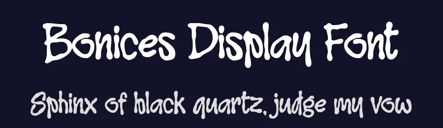 Bonices Display Font by Blankids Studio — Display Font — thumbnail 2