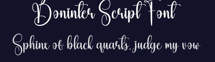 Boninter Script Font by creativeletter — Script Handwritten Font — thumbnail 2