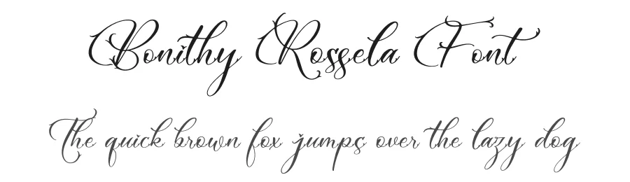 Bonithy Rossela Font by letterfabric — Script Handwritten Font