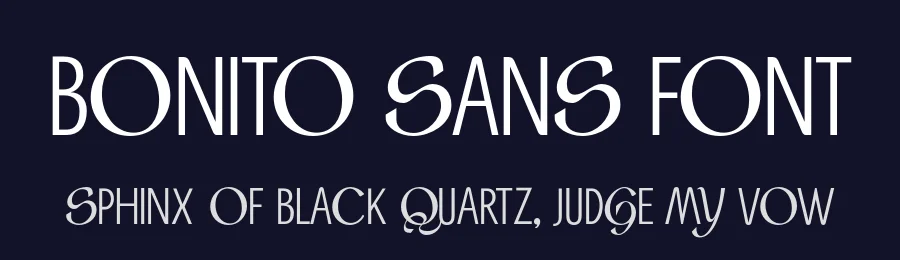 Bonito Sans Font by Lorenzo Martinez — Sans Serif Font — thumbnail 2