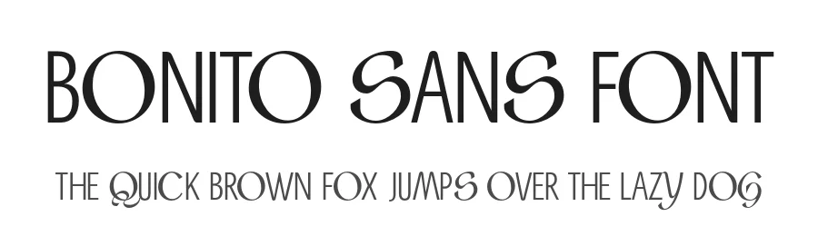 Bonito Sans Font by Lorenzo Martinez — Sans Serif Font
