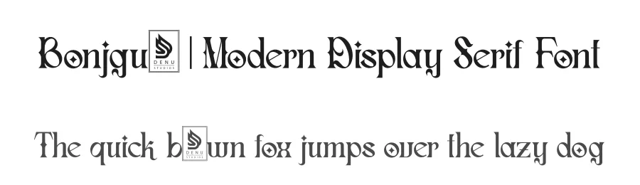 Bonjgure | Modern Display Serif Font by Denustudios — Display Font