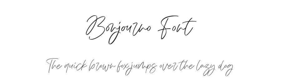 Bonjourno Font by AesthericaStudio — Script Handwritten Font