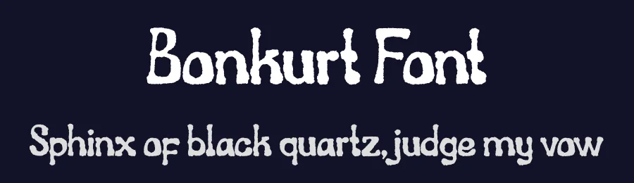 Bonkurt Font by Mooneseye Studio — Display Font — thumbnail 2