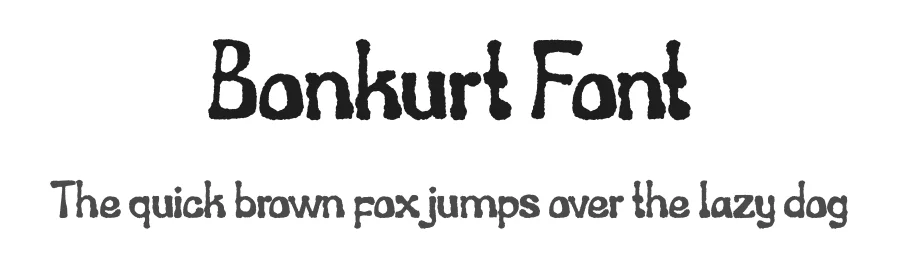 Bonkurt Font by Mooneseye Studio — Display Font