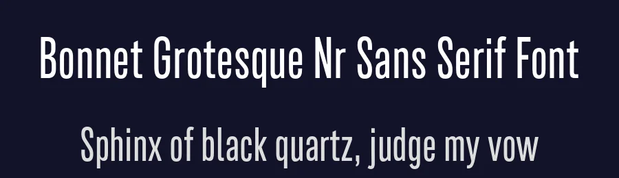 Bonnet Grotesque Nr Sans Serif Font by Astype — Sans Serif Font — thumbnail 2