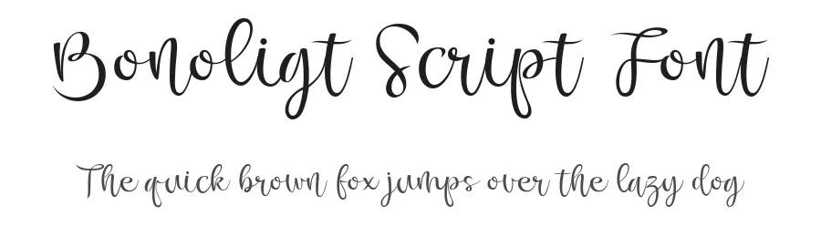 Bonoligt Script Font by alit design — Script Handwritten Font