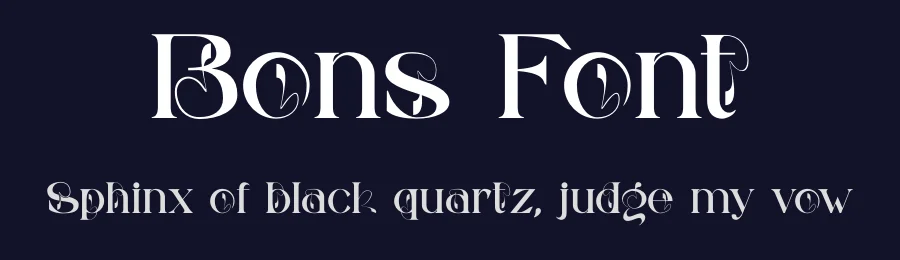 Bons Font by yaqublekker — Serif Font — thumbnail 2