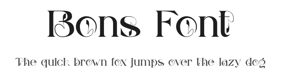 Bons Font by yaqublekker — Serif Font