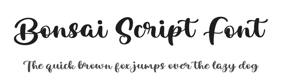 Bonsai Script Font by Black Studio — Script Handwritten Font