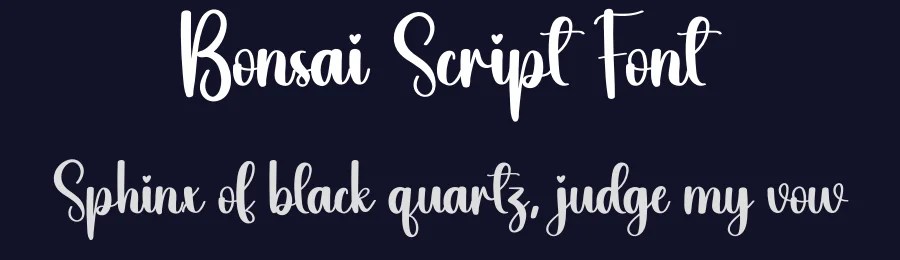 Bonsai Script Font by creativeletter — Script Handwritten Font — thumbnail 2