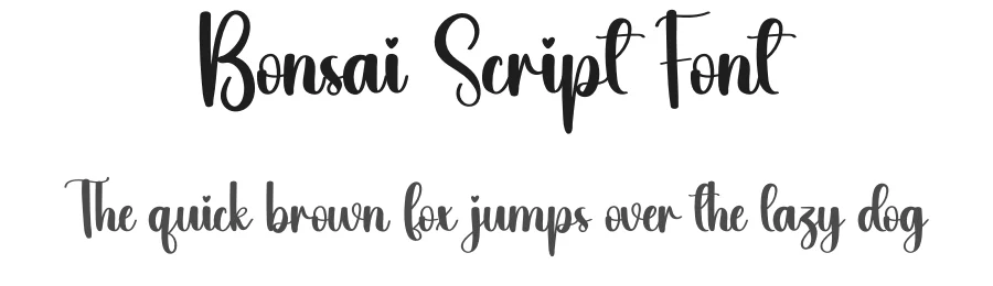 Bonsai Script Font by creativeletter — Script Handwritten Font