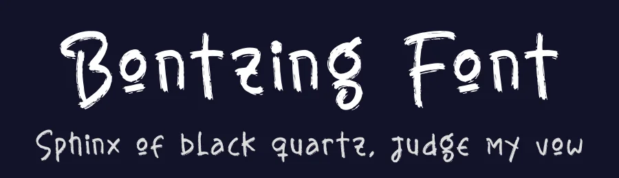 Bontzing Font by glorytype — Display Font — thumbnail 2