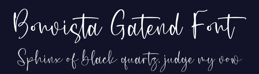 Bonvista Gatend Font by letterfabric — Script Handwritten Font — thumbnail 2