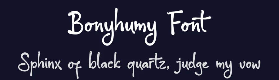 Bonyhumy Font by Denustudios — Decorative Font — thumbnail 2