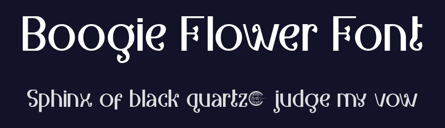 Boogie Flower Font by RaisProject — Display Font — thumbnail 2