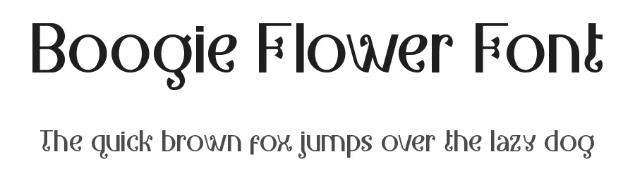 Boogie Flower Font by RaisProject — Display Font