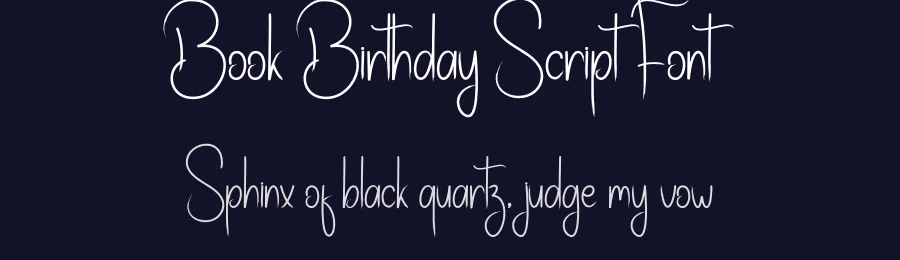 Book Birthday Script Font by creativeletter — Script Handwritten Font — thumbnail 2