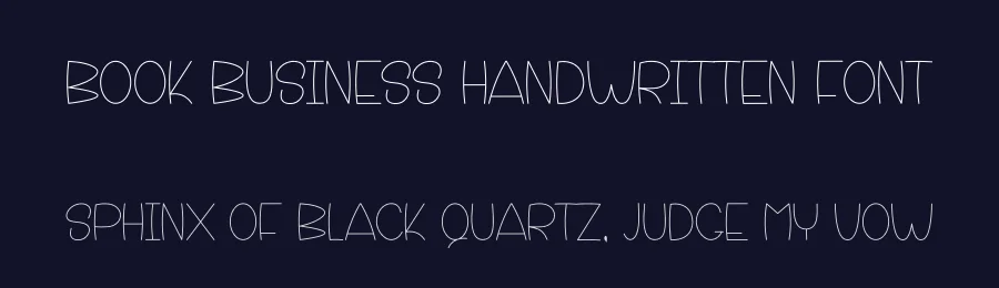 Book Business Handwritten Font by freshtypeink — Display Font — thumbnail 2