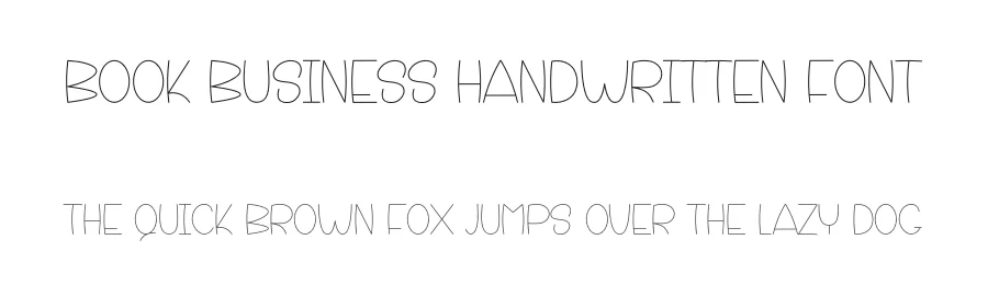Book Business Handwritten Font by freshtypeink — Display Font