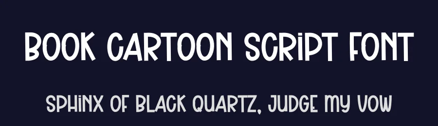 Book Cartoon Script Font by andikastudio — Display Font — thumbnail 2