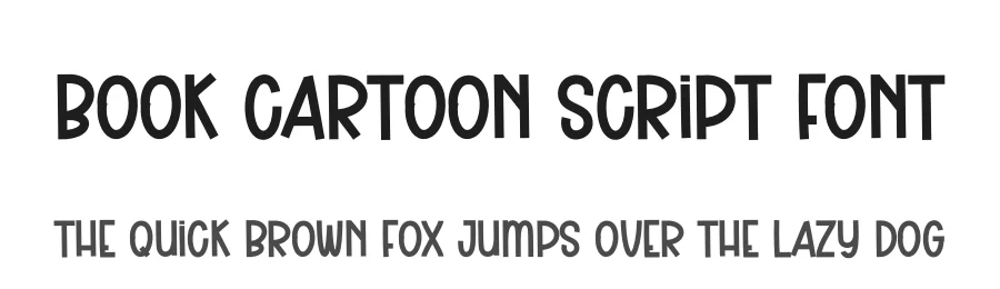 Book Cartoon Script Font by andikastudio — Display Font