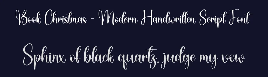 Book Christmas – Modern Handwritten Script Font by creativeletter — Script Handwritten Font — thumbnail 2