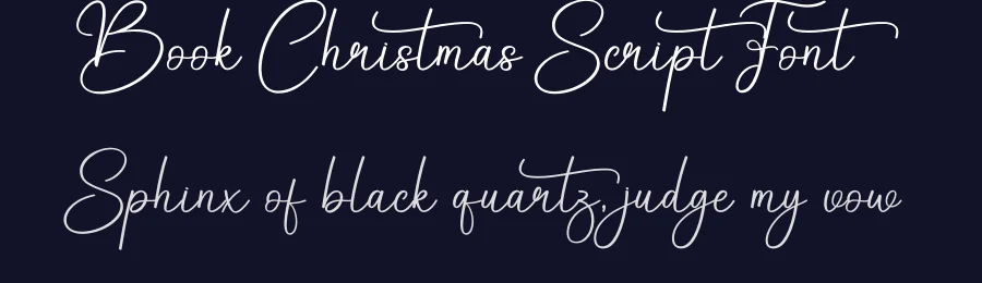 Book Christmas Script Font by creativeletter — Script Handwritten Font — thumbnail 2