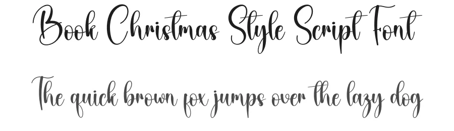 Book Christmas Style Script Font by creativeletter — Script Handwritten Font
