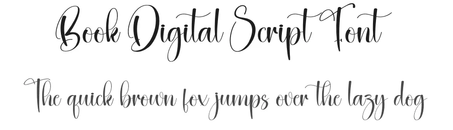 Book Digital Script Font by creativeletter — Script Handwritten Font