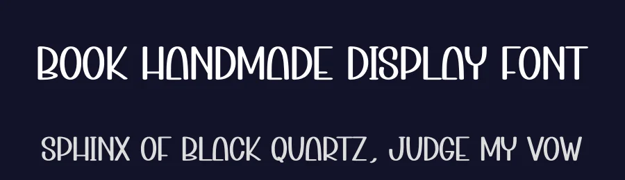 Book Handmade Display Font by creativeletter — Display Font — thumbnail 2