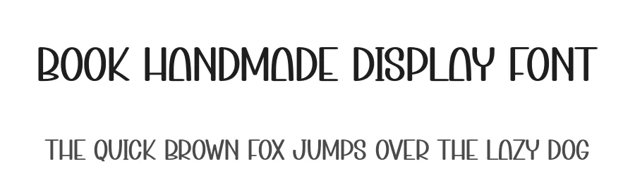 Book Handmade Display Font by creativeletter — Display Font