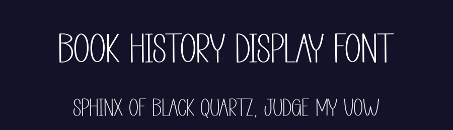 Book History Display Font by creativeletter — Display Font — thumbnail 2