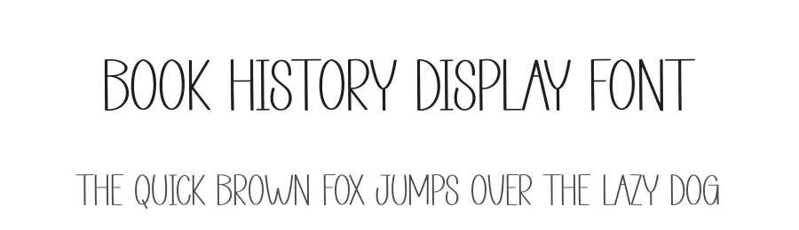 Book History Display Font by creativeletter — Display Font
