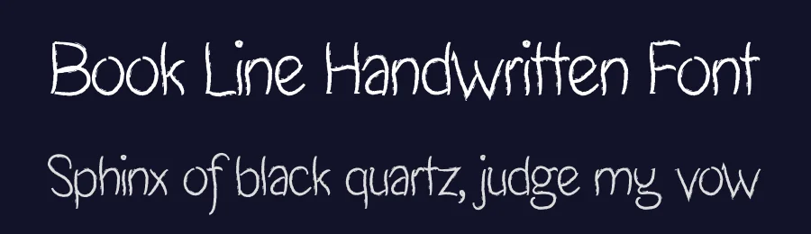 Book Line Handwritten Font by andikastudio — Script Handwritten Font — thumbnail 2