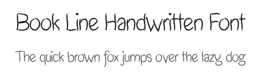 Book Line Handwritten Font by andikastudio — Script Handwritten Font