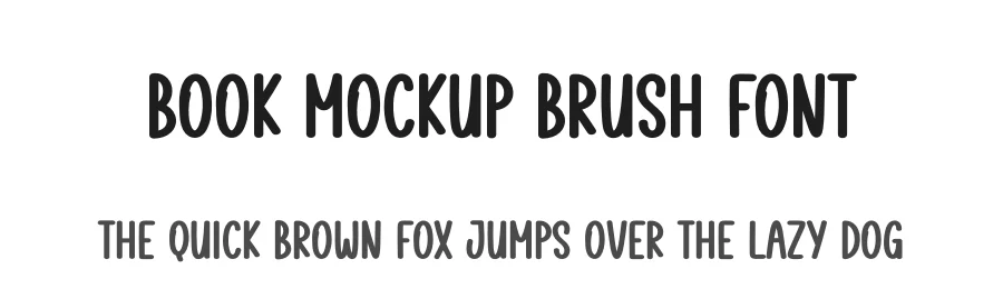Book Mockup Brush Font by creativeletter — Display Font