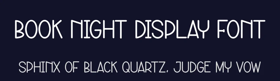 Book Night Display Font by andikastudio — Display Font — thumbnail 2