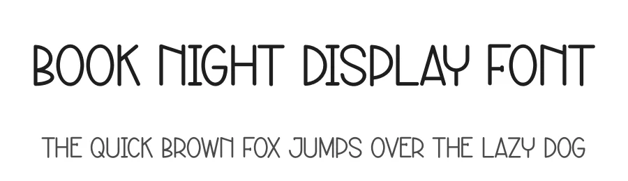 Book Night Display Font by andikastudio — Display Font