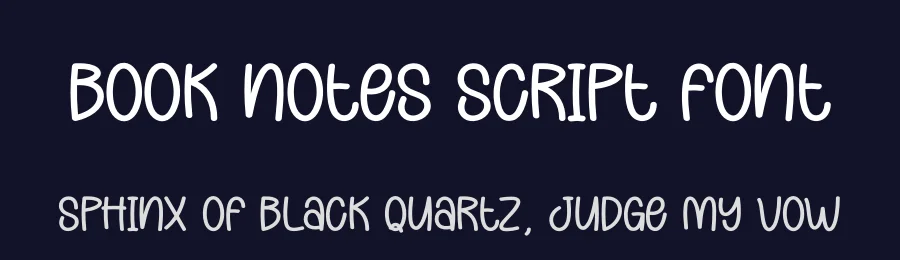 Book Notes Script Font by creativeletter — Display Font — thumbnail 2