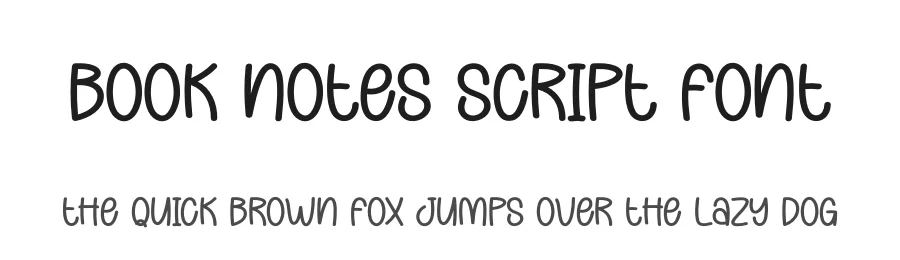 Book Notes Script Font by creativeletter — Display Font