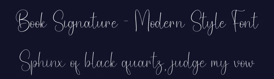 Book Signature – Modern Style Font by creativeletter — Script Handwritten Font — thumbnail 2
