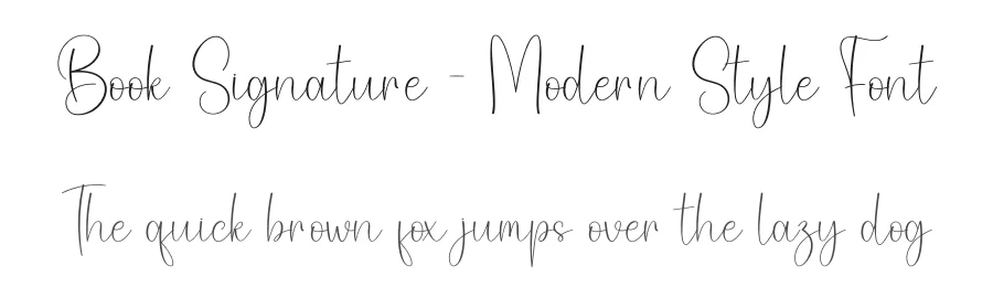Book Signature – Modern Style Font by creativeletter — Script Handwritten Font