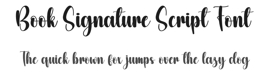 Book Signature Script Font by creativeletter — Script Handwritten Font