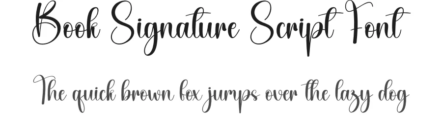 Book Signature Script Font by creativeletter — Script Handwritten Font