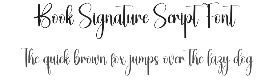 Book Signature Script Font by creativeletter — Script Handwritten Font