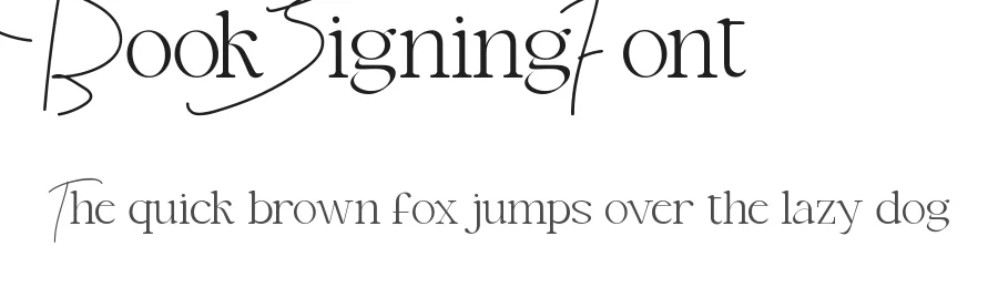 Book Signing Font by nihstudio — Serif Font